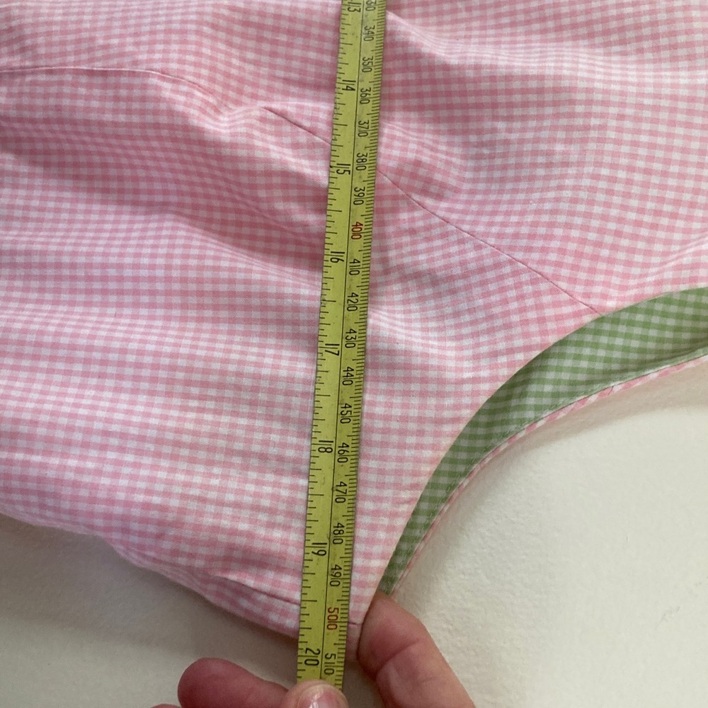 Talbots Pink and Green Checkered- Size 14 - Picture 6 of 7